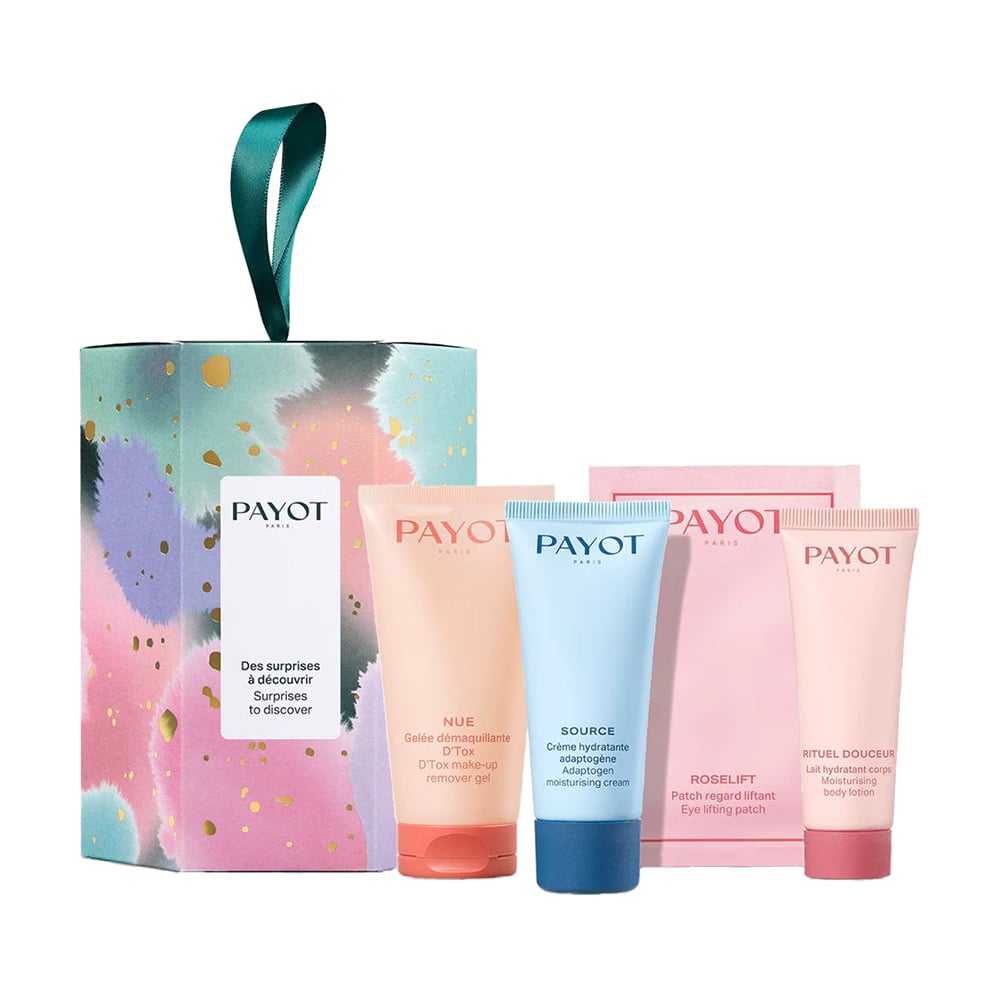 Набір для обличчя Payot Surprises To Discover (крем для обличчя, 30 мл + патчі + гель для обличчя, 50 мл + лосьон для тіла, 25 мл)